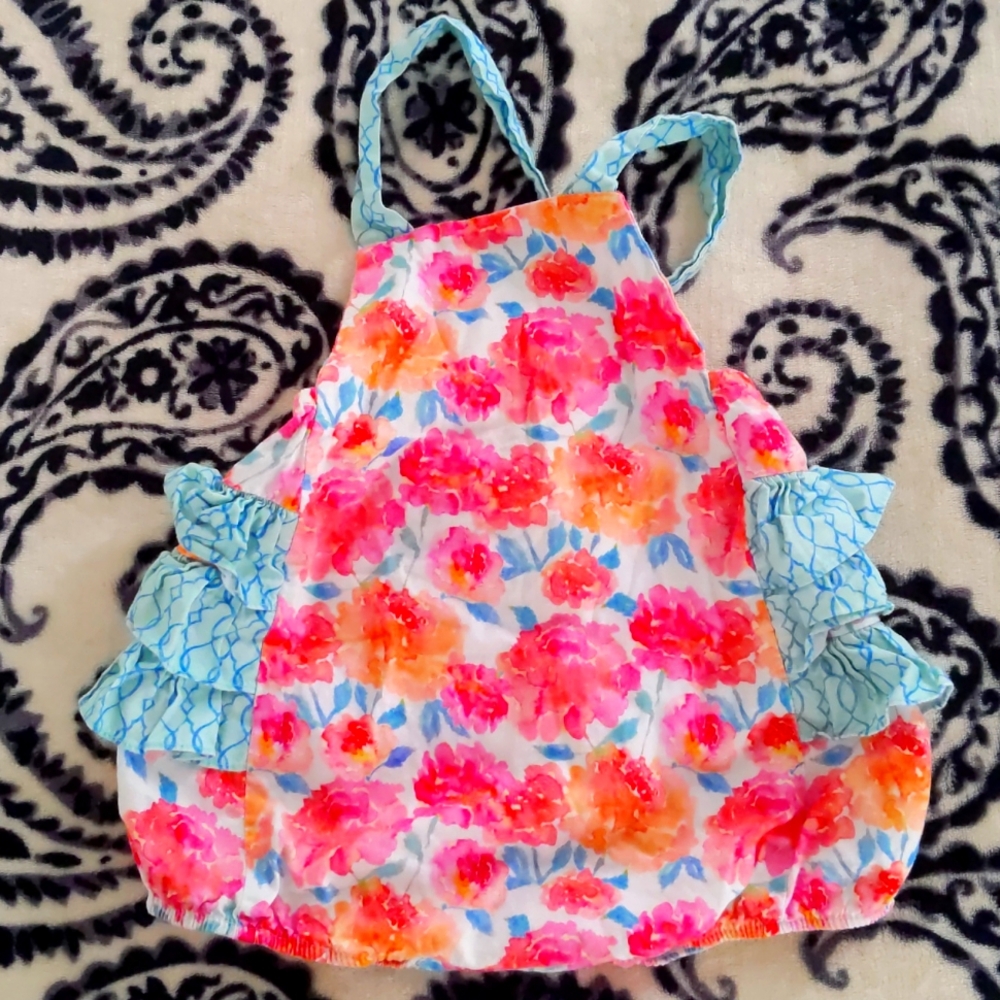 Ricrac &Ruffles floral bubble 12 months Summer vibes!